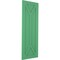 Ekena Millwork True Fit PVC San Carlos Mission Style Fixed Mount Shutters, Lilly Pads, 18W x 76H, PR TFP001SC18X076LP - alternate 3